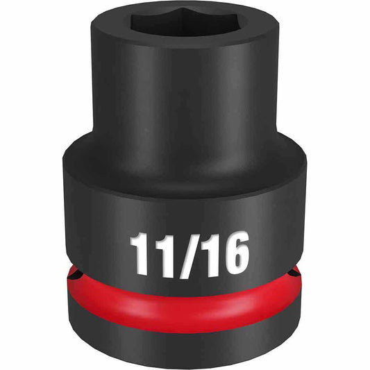 MILWAUKEE SHOCKWAVE 3 4 Drive 11 16 Standard 6 Point Impact Socket 49666302