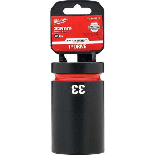 MILWAUKEE SHOCKWAVE 1inch Drive 33mm Deep 6 Point Impact Socket 49666627