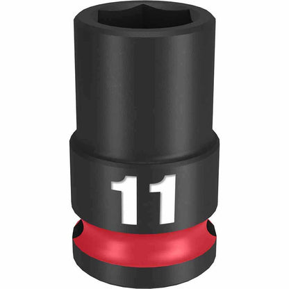 MILWAUKEE SHOCKWAVE 3 8 Drive 11mm Standard 6 Point Impact Socket 49666135