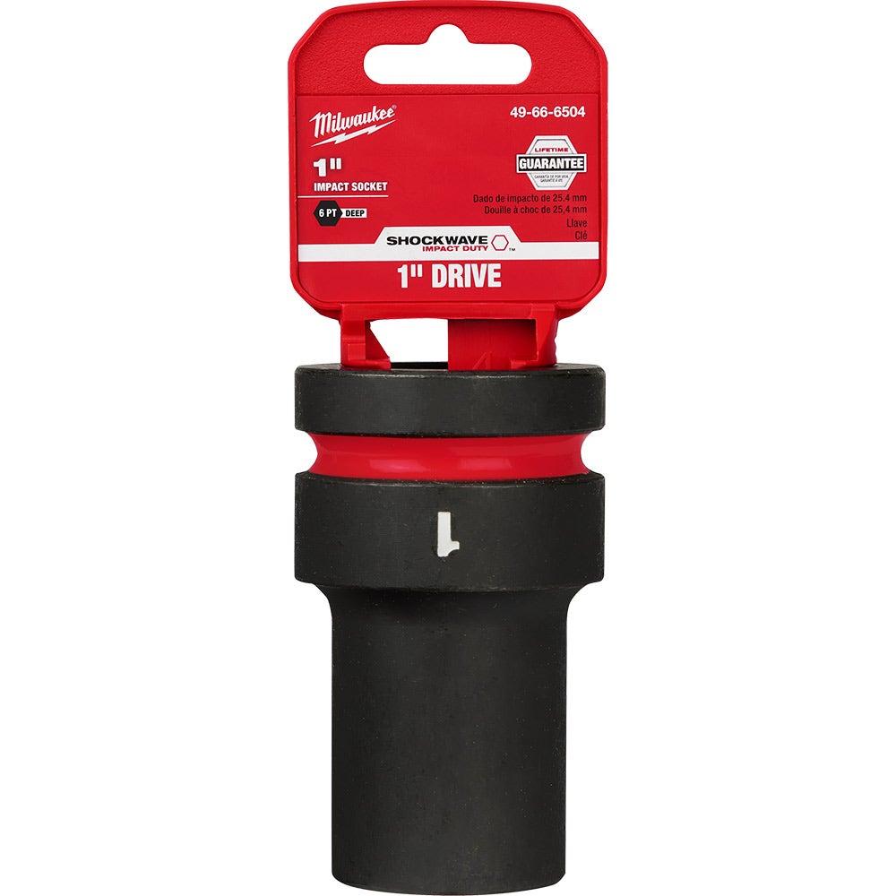 MILWAUKEE SHOCKWAVE 1" Drive 1" Standard 6 Point Impact Socket 49666504