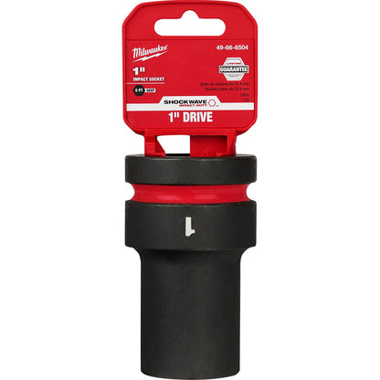 MILWAUKEE SHOCKWAVE 1" Drive 1" Standard 6 Point Impact Socket 49666504