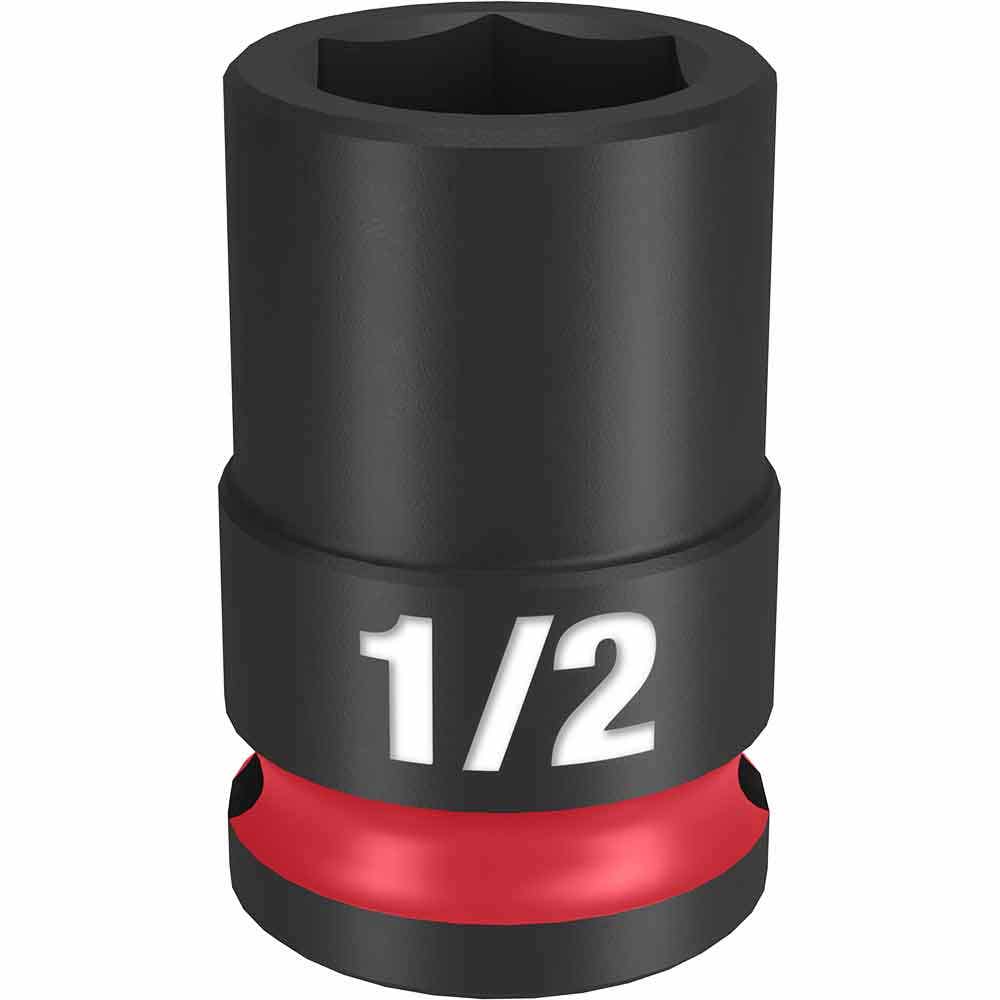 MILWAUKEE SHOCKWAVE 3/8" Drive 1/2" Standard 6 Point Impact Socket 49666106