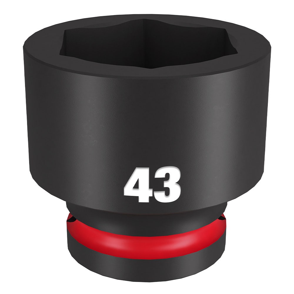 MILWAUKEE SHOCKWAVE 3 4inch Drive 43mm Standard 6 Point Impact Socket 49666381