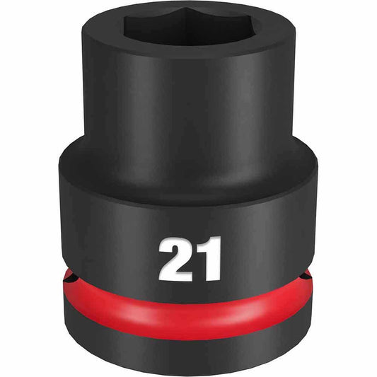 MILWAUKEE SHOCKWAVE 3/4" Drive 21mm Standard 6 Point Impact Socket 49666359