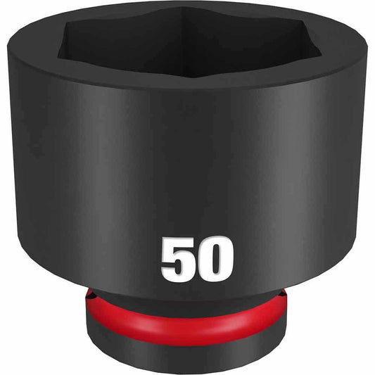 MILWAUKEE SHOCKWAVE 3 4inch Drive 50mm Standard 6 Point Impact Socket 49666388