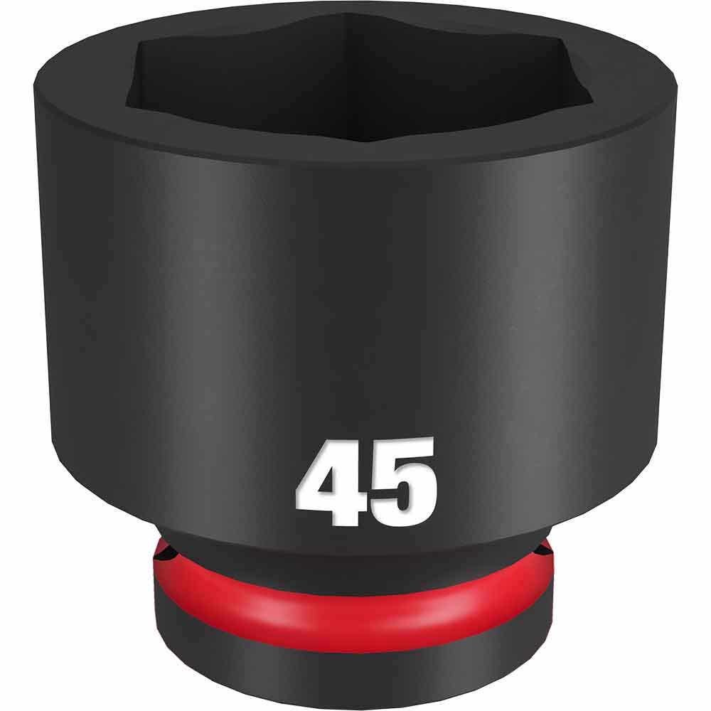 MILWAUKEE SHOCKWAVE 3 4inch Drive 45mm Standard 6 Point Impact Socket 49666383