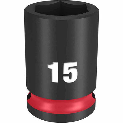 MILWAUKEE SHOCKWAVE 3 8 Drive 15mm Standard 6 Point Impact Socket 49666139