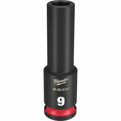 MILWAUKEE SHOCKWAVE 3 8 Drive 9mm Deep 6 Point Impact Socket 49666151