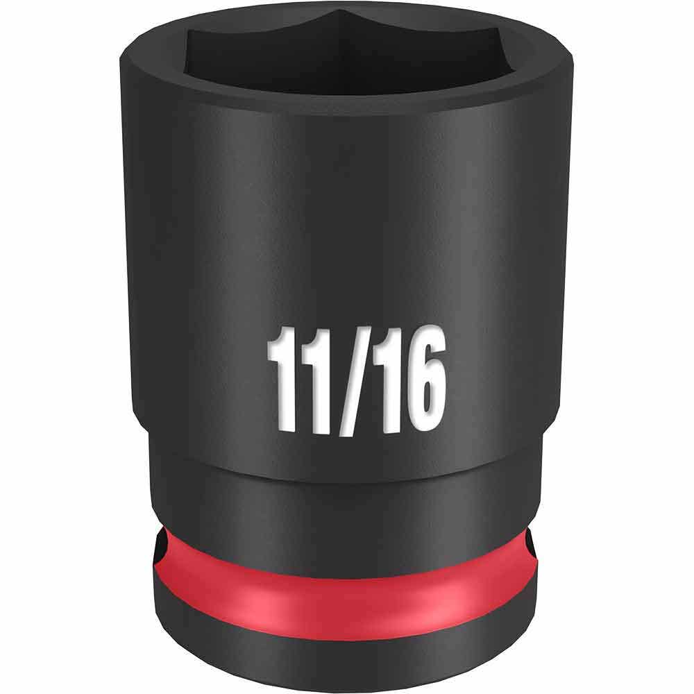 MILWAUKEE SHOCKWAVE 3 8 Drive 11 16 Standard 6 Point Impact Socket 49666109