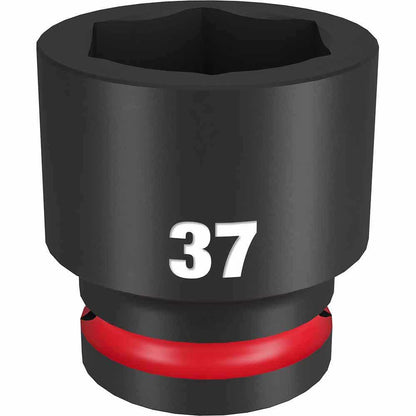 MILWAUKEE SHOCKWAVE 3/4inch Drive 37mm Standard 6 Point Impact Socket 49666375