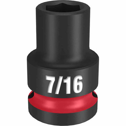 MILWAUKEE SHOCKWAVE 1 2 Drive 7 16 Standard 6 Point Impact Socket 49666201