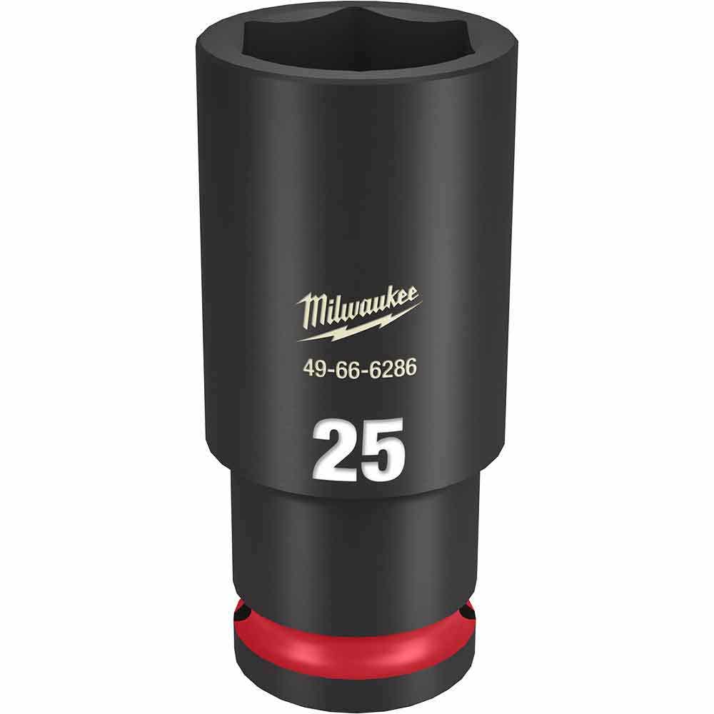 MILWAUKEE SHOCKWAVE 1 2inch Drive 25mm Deep 6 Point Impact Socket 49666286