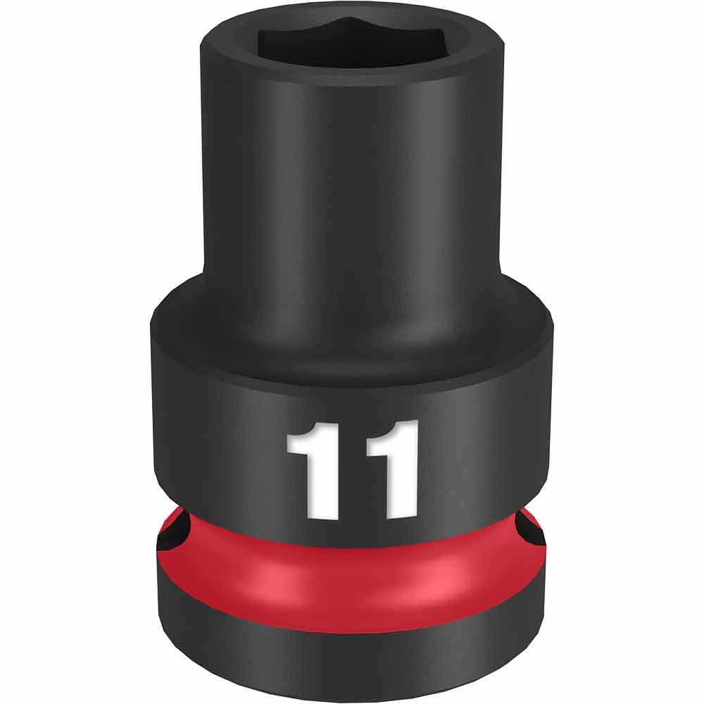 MILWAUKEE SHOCKWAVE 1/2" Drive 11mm Standard 6 Point Impact Socket 49666243
