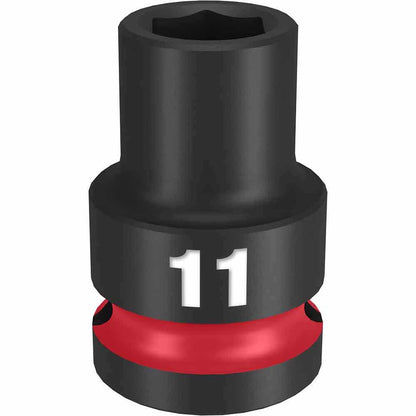 MILWAUKEE SHOCKWAVE 1/2" Drive 11mm Standard 6 Point Impact Socket 49666243
