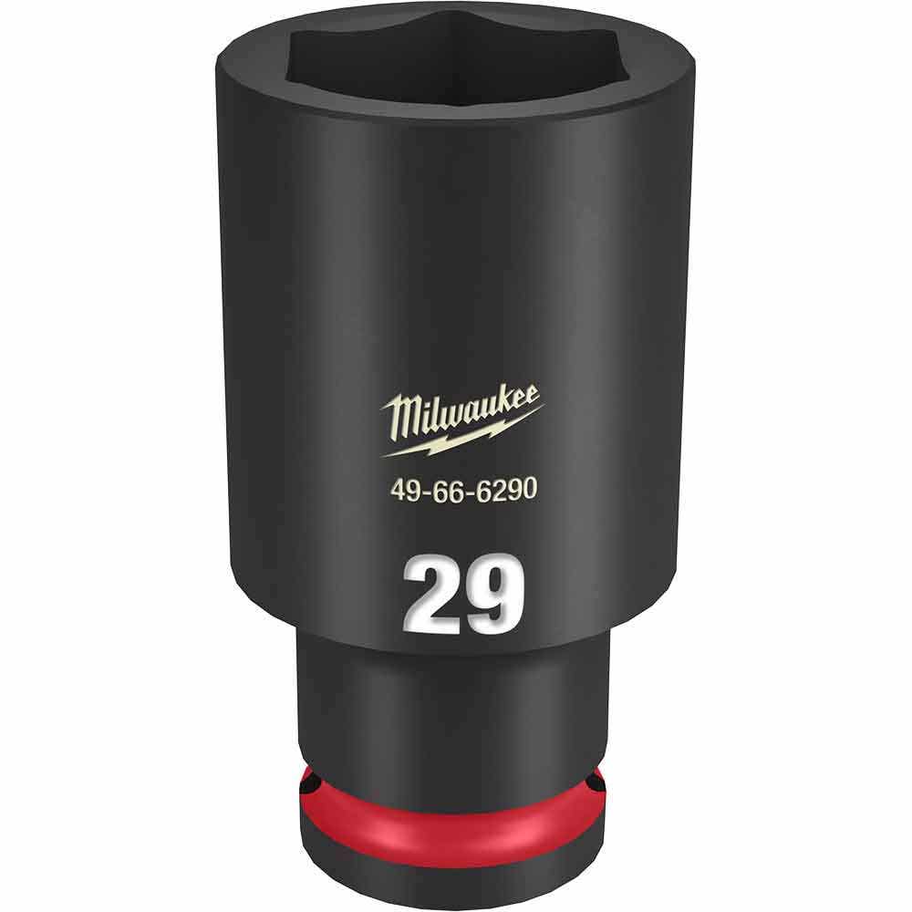 MILWAUKEE SHOCKWAVE 1 2inch Drive 29mm Deep 6 Point Impact Socket 49666290