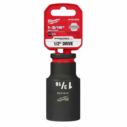 MILWAUKEE SHOCKWAVE 1 2 Drive 1-3 16 Deep 6 Point Impact Socket 49666233