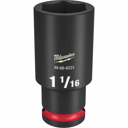 MILWAUKEE SHOCKWAVE 1 2 Drive 1-1 16 Deep 6 Point Impact Socket 49666231