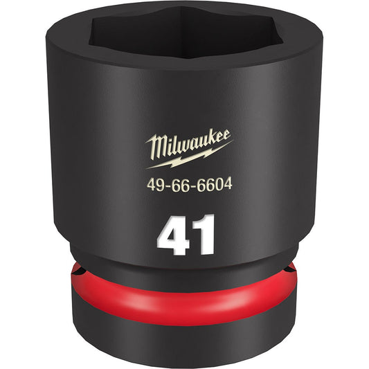 MILWAUKEE SHOCKWAVE 1inch Drive 41mm Standard 6 Point Impact Socket 49666604