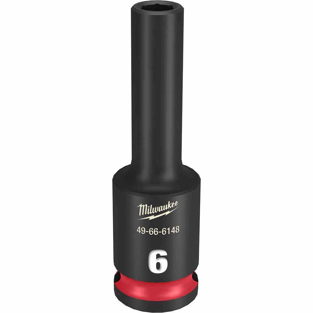 MILWAUKEE SHOCKWAVE 3 8 Drive 6mm Deep 6 Point Impact Socket 49666148
