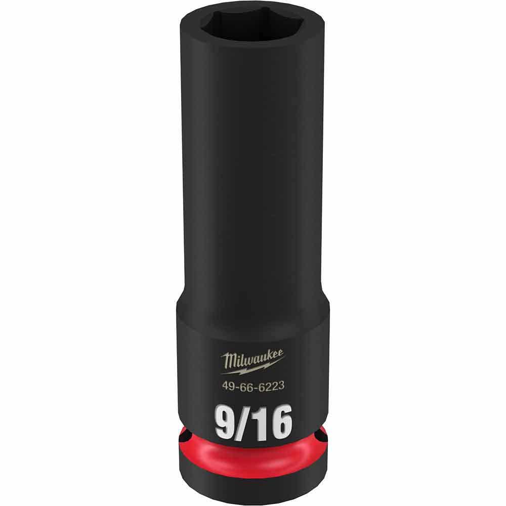 MILWAUKEE SHOCKWAVE 1/2" Drive 9/16" Deep 6 Point Impact Socket 49666223