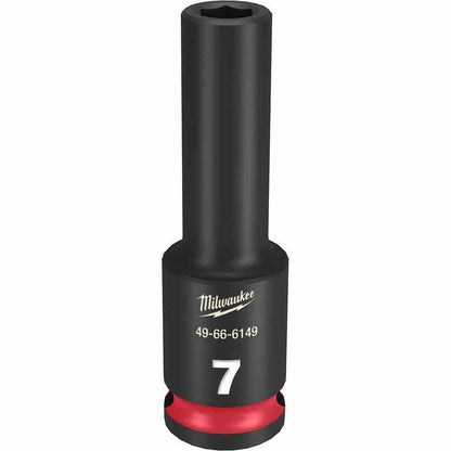 MILWAUKEE SHOCKWAVE 3 8 Drive 7mm Deep 6 Point Impact Socket 49666149