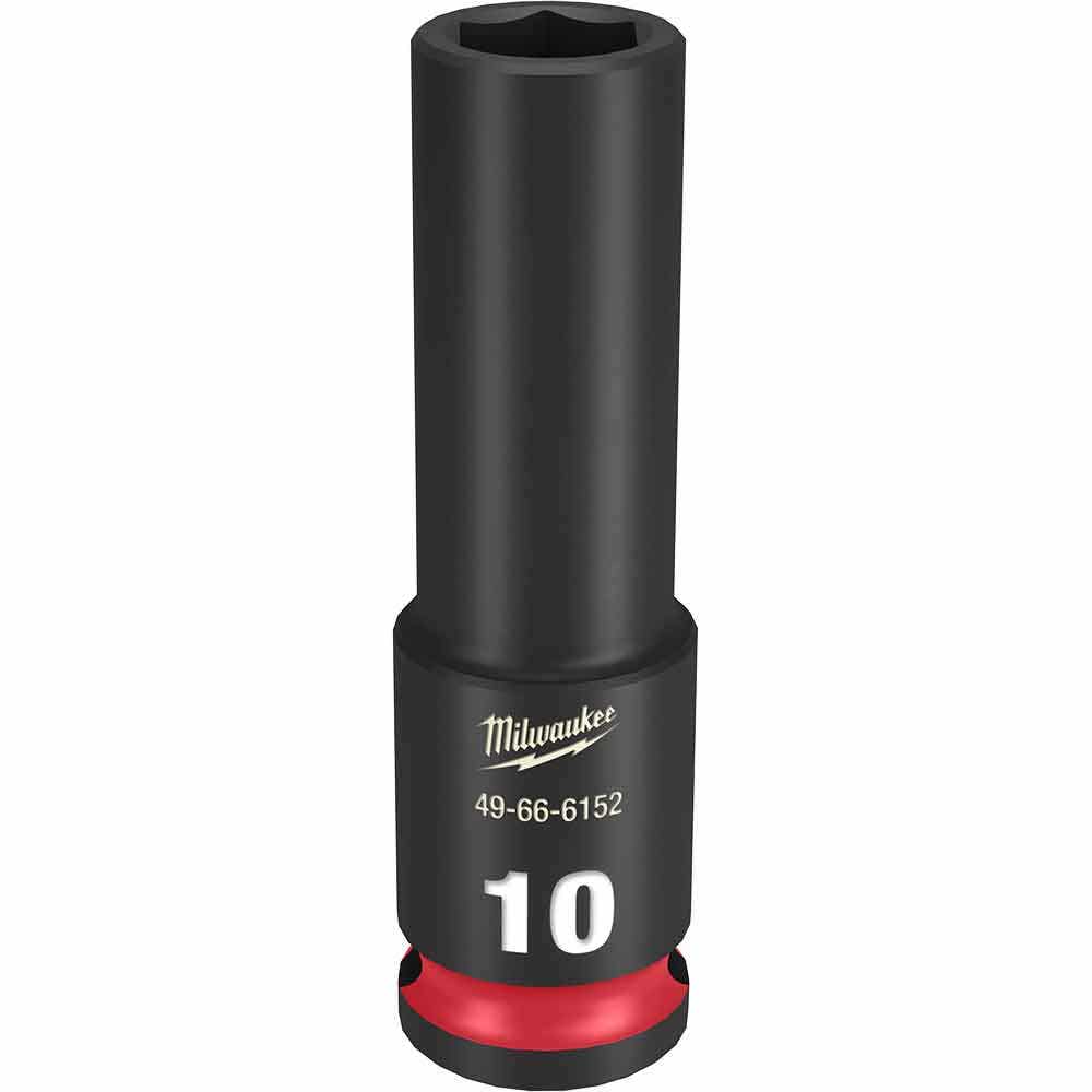 MILWAUKEE SHOCKWAVE 3 8 Drive 10mm Deep 6 Point Impact Socket 49666152