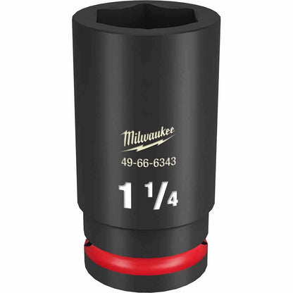MILWAUKEE SHOCKWAVE 3/4" Drive 1-1/4" Deep 6 Point Impact Socket 49666343