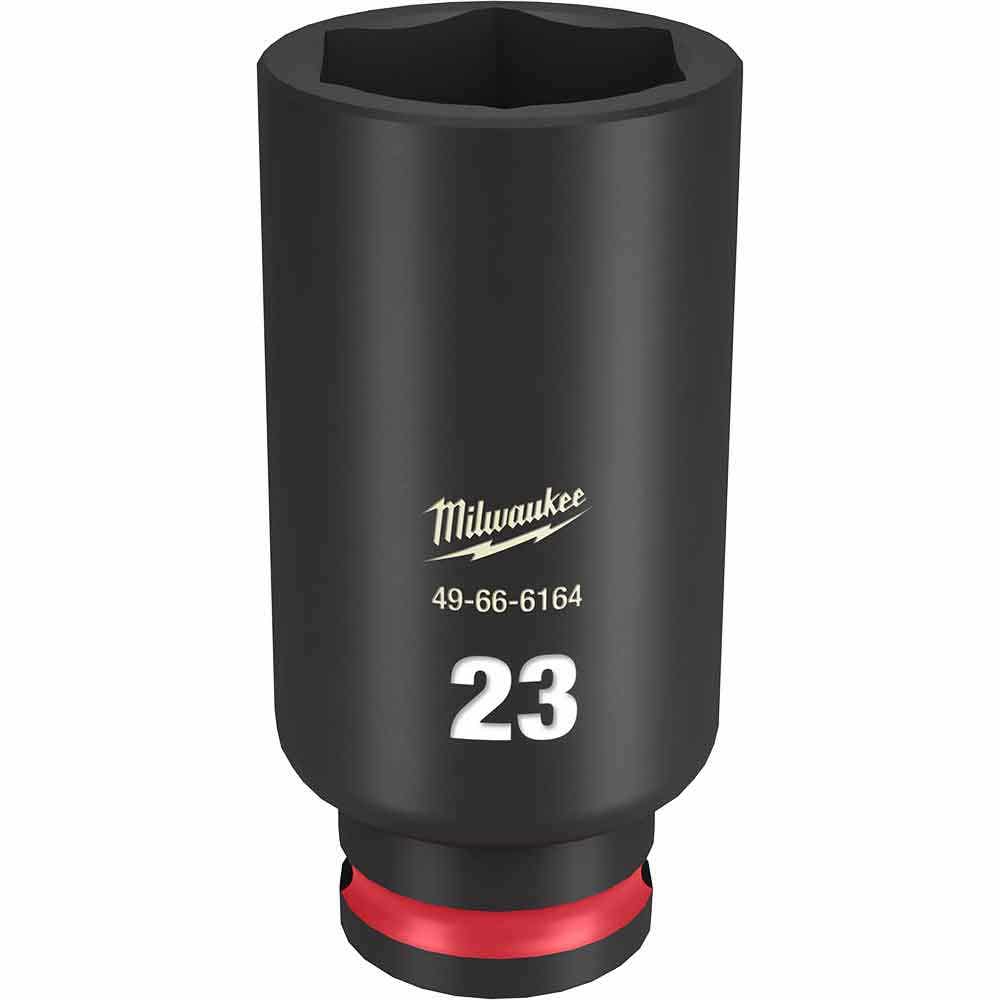 MILWAUKEE SHOCKWAVE 3 8 Drive 23mm Deep 6 Point Impact Socket 49666164