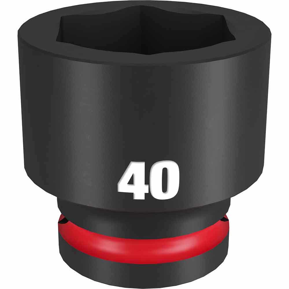 MILWAUKEE SHOCKWAVE 3 4inch Drive 40mm Standard 6 Point Impact Socket 49666378