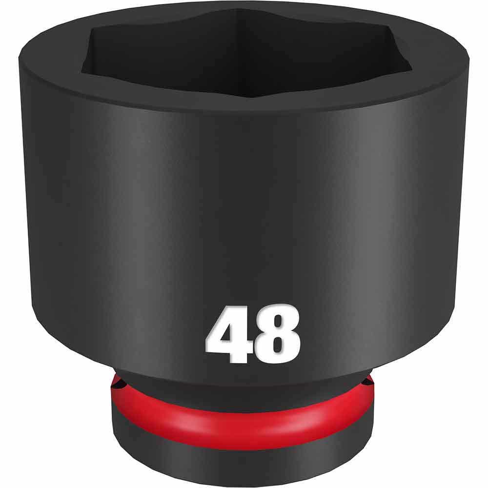 MILWAUKEE SHOCKWAVE 3 4inch Drive 48mm Standard 6 Point Impact Socket 49666386
