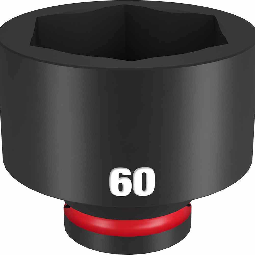 MILWAUKEE SHOCKWAVE 3 4inch Drive 60mm Standard 6 Point Impact Socket 49666392