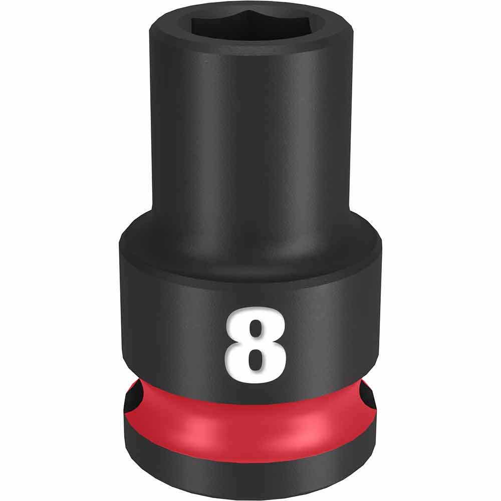 MILWAUKEE SHOCKWAVE 3/8" Drive 8mm Standard 6 Point Impact Socket 49666132