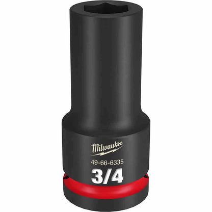 MILWAUKEE SHOCKWAVE 3/4" Drive 3/4" Deep 6 Point Impact Socket 49666335