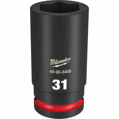 MILWAUKEE SHOCKWAVE 3 4inch Drive 31mm Deep 6 Point Impact Socket 49666406
