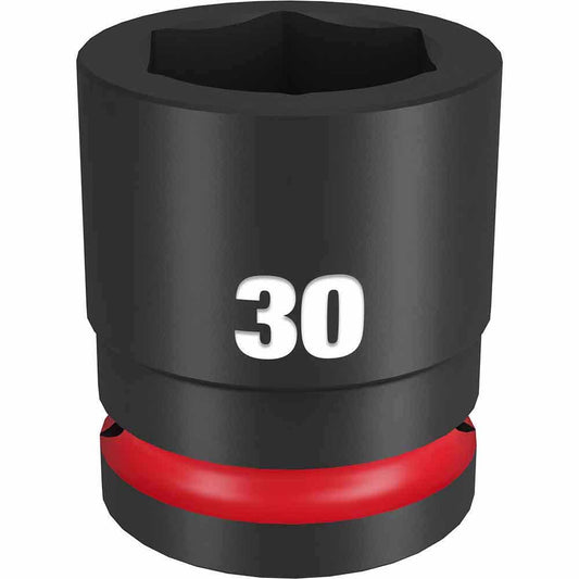 MILWAUKEE SHOCKWAVE 3/4inch Drive 30mm Standard 6 Point Impact Socket 49666368