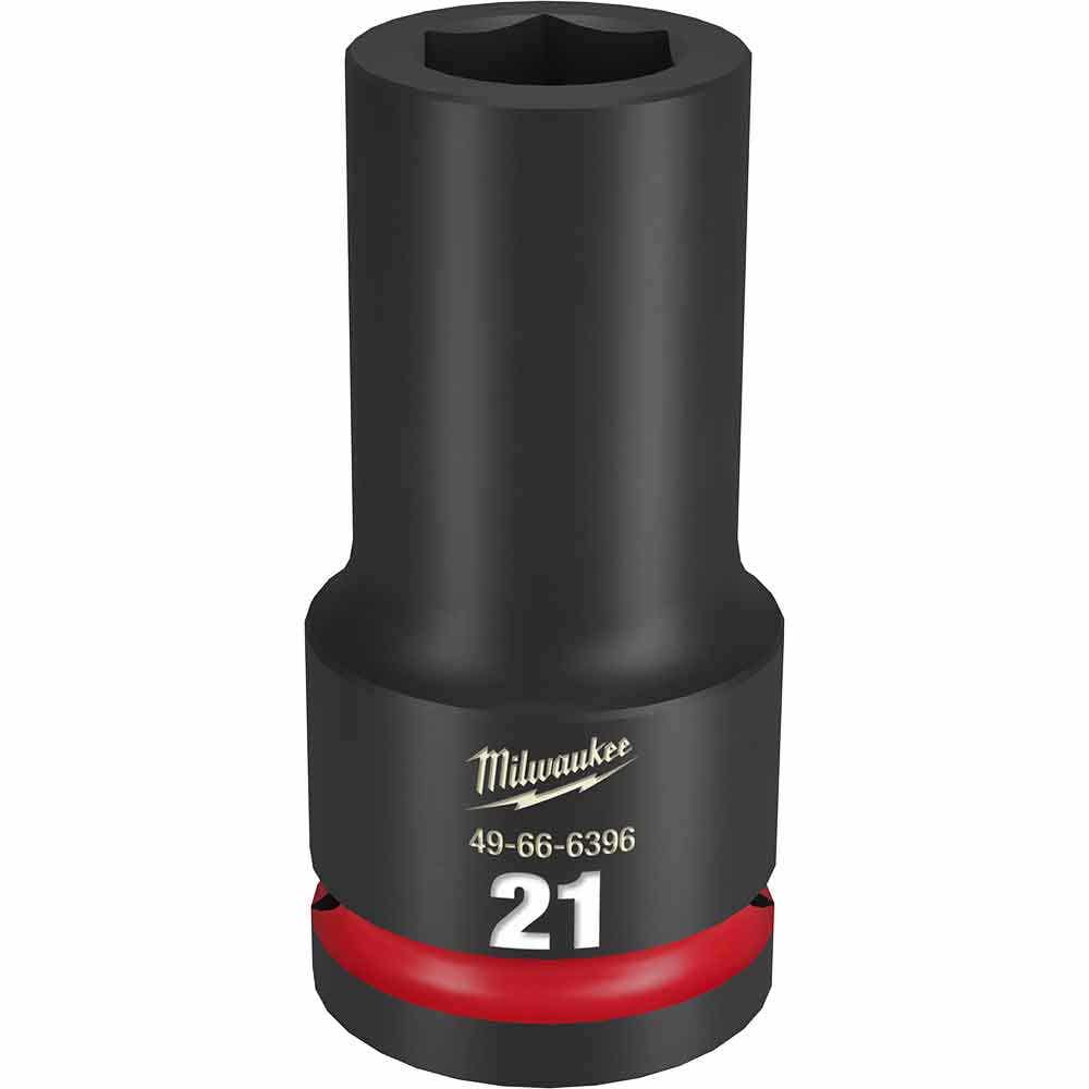MILWAUKEE SHOCKWAVE 3 4inch Drive 21mm Deep 6 Point Impact Socket 49666396
