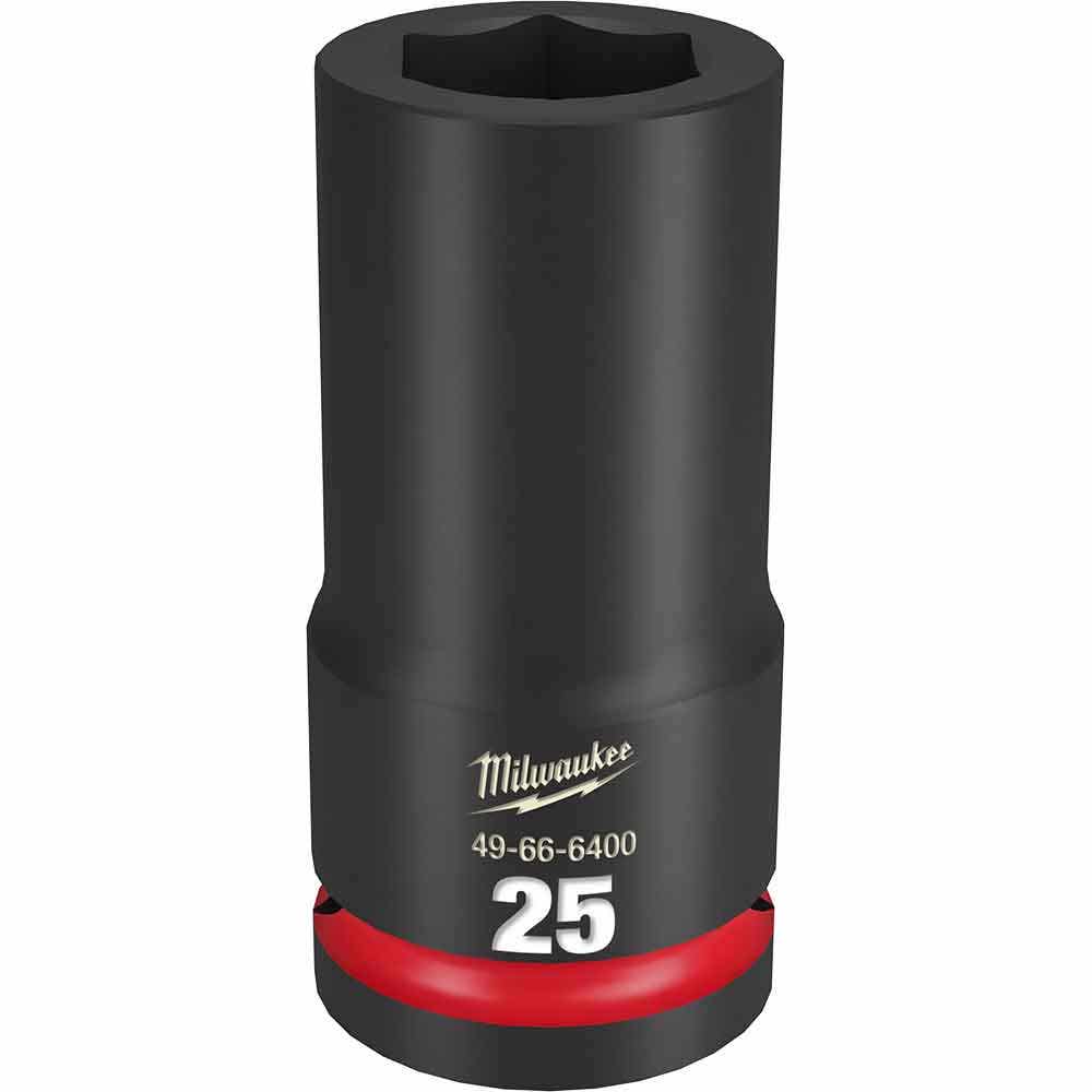 MILWAUKEE SHOCKWAVE 3 4inch Drive 25mm Deep 6 Point Impact Socket 49666400