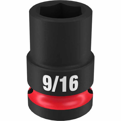 MILWAUKEE SHOCKWAVE 1/2" Drive 9/16" Standard 6 Point Impact Socket 49666203
