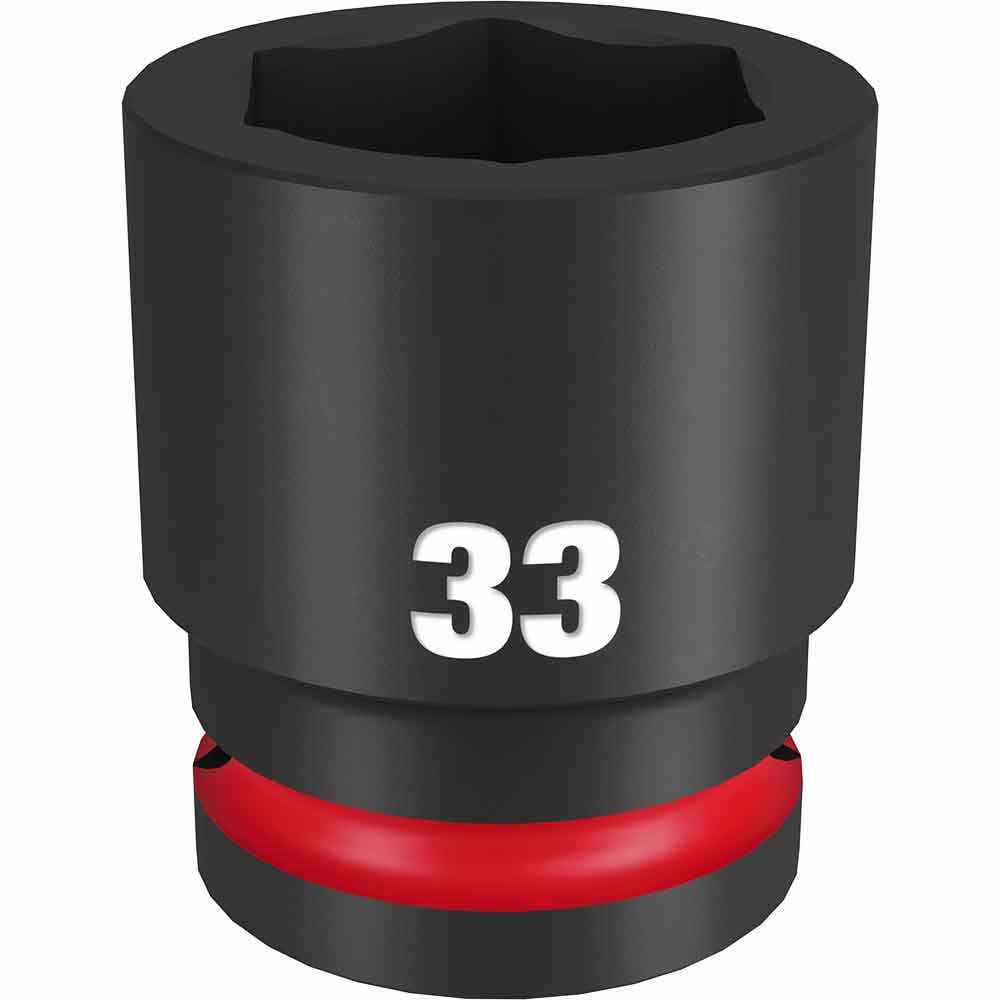 MILWAUKEE SHOCKWAVE 3 4inch Drive 33mm Standard 6 Point Impact Socket 49666371