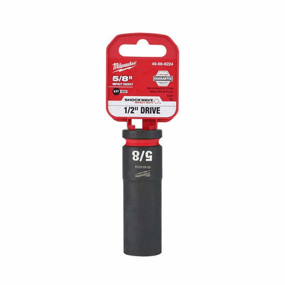 MILWAUKEE SHOCKWAVE 1/2" Drive 5/8" Deep 6 Point Impact Socket 49666224
