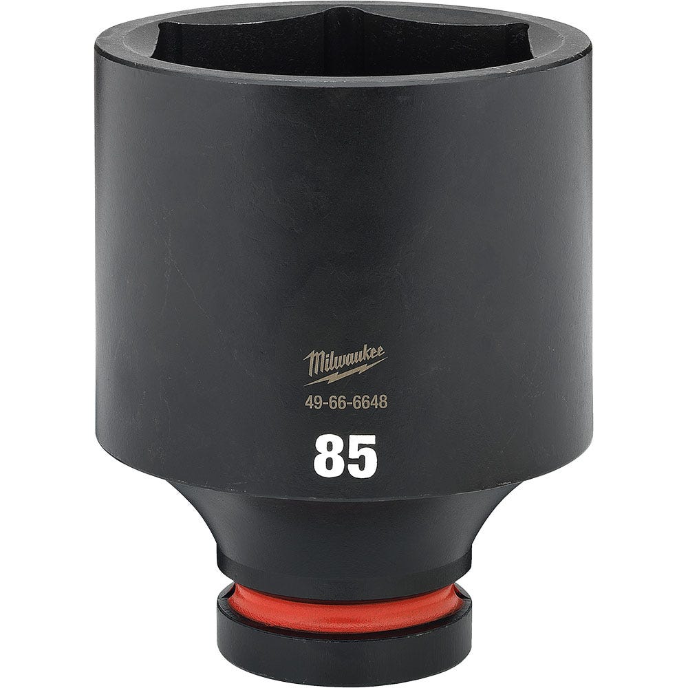 MILWAUKEE SHOCKWAVE 1inch Drive 85mm Deep 6 Point Impact Socket 49666648