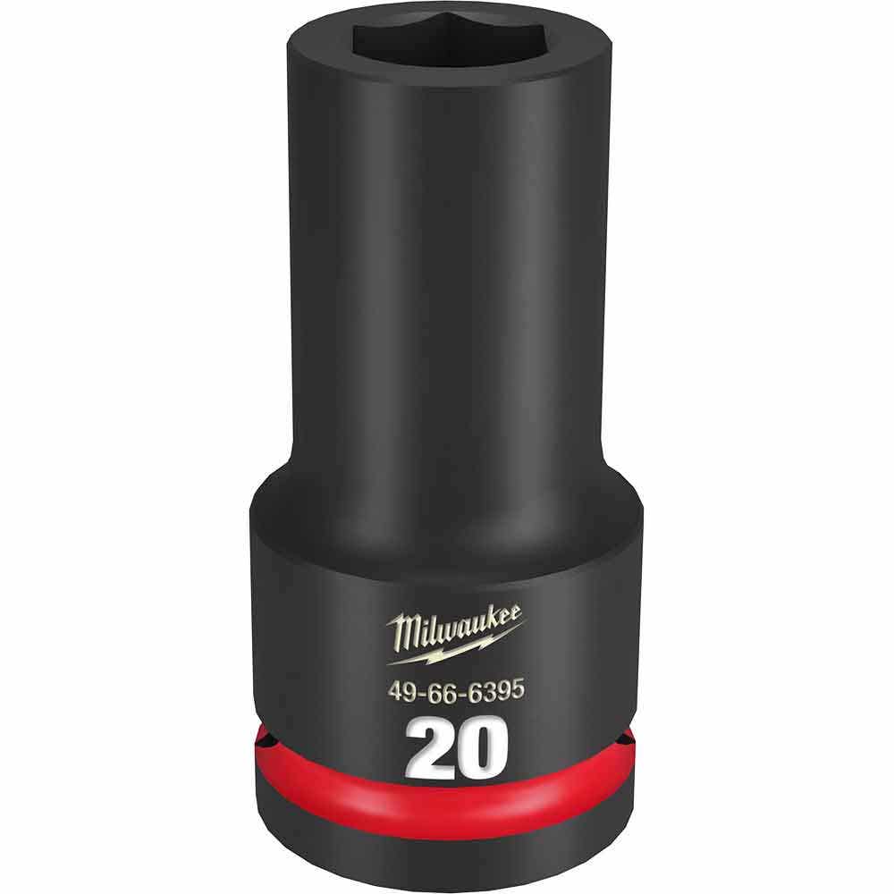 MILWAUKEE SHOCKWAVE 3 4inch Drive 20mm Deep 6 Point Impact Socket 49666395