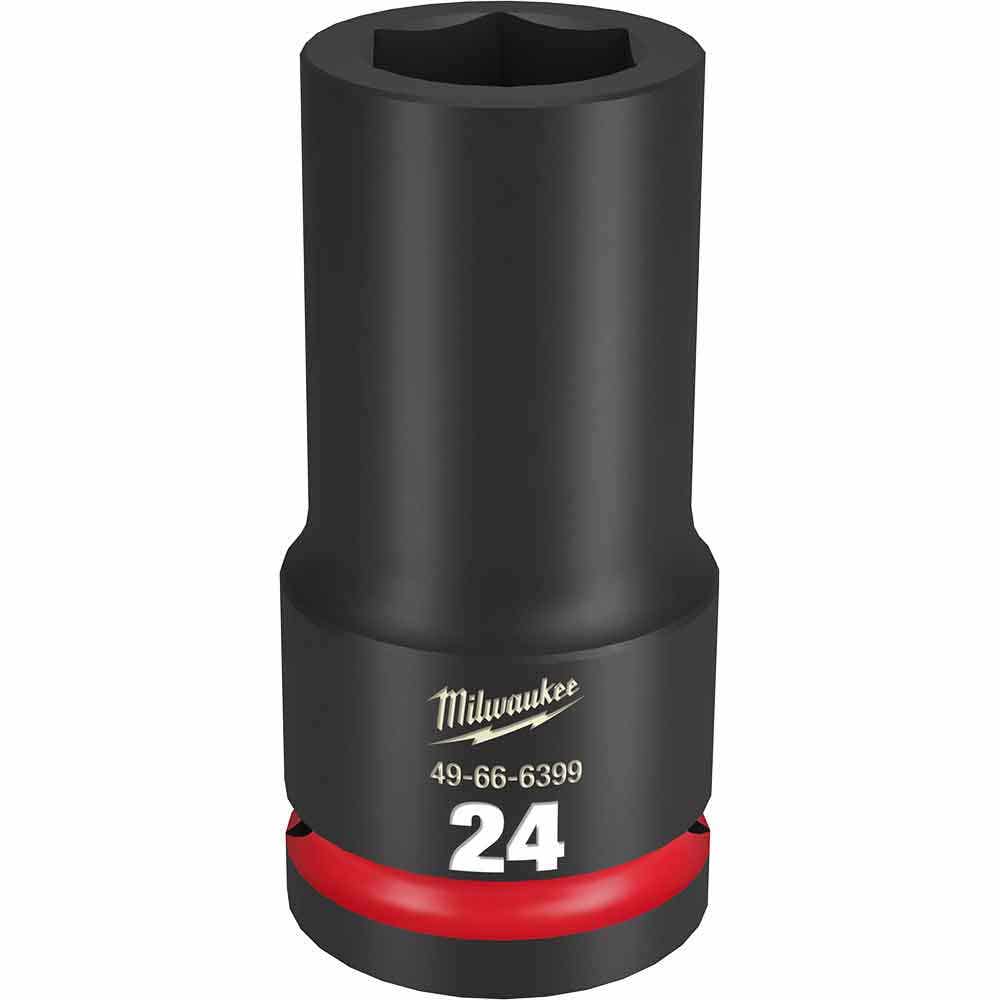 MILWAUKEE SHOCKWAVE 3 4inch Drive 24mm Deep 6 Point Impact Socket 49666399