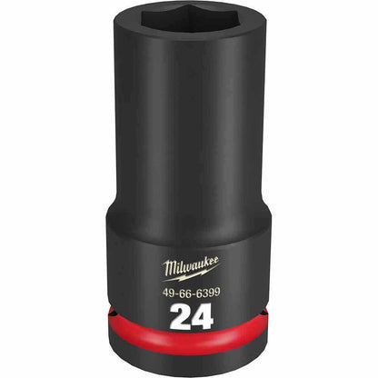 MILWAUKEE SHOCKWAVE 3 4inch Drive 24mm Deep 6 Point Impact Socket 49666399