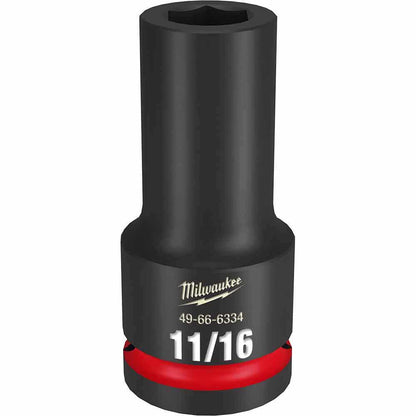 MILWAUKEE SHOCKWAVE 3/4" Drive 11/16" Deep 6 Point Impact Socket 49666334