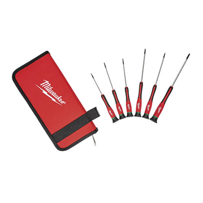 MILWAUKEE T6 15 Precision In Case 6 Piece Torx Set Screwdriver 48222610