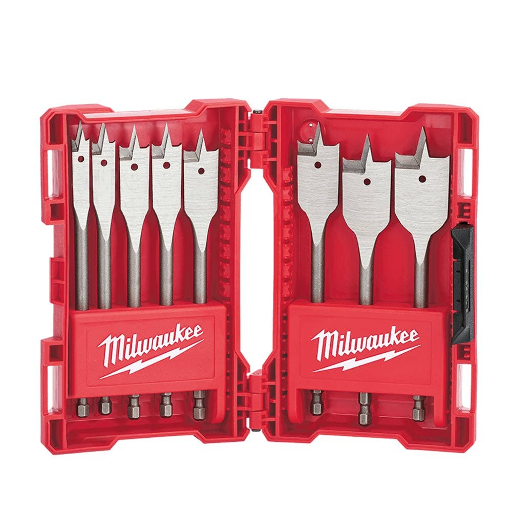 MILWAUKEE Timber Spade Bit Set 8pcs 48270145