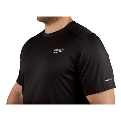 MILWAUKEE WORKSKIN Light Shirt Short Sleeve Black 414B