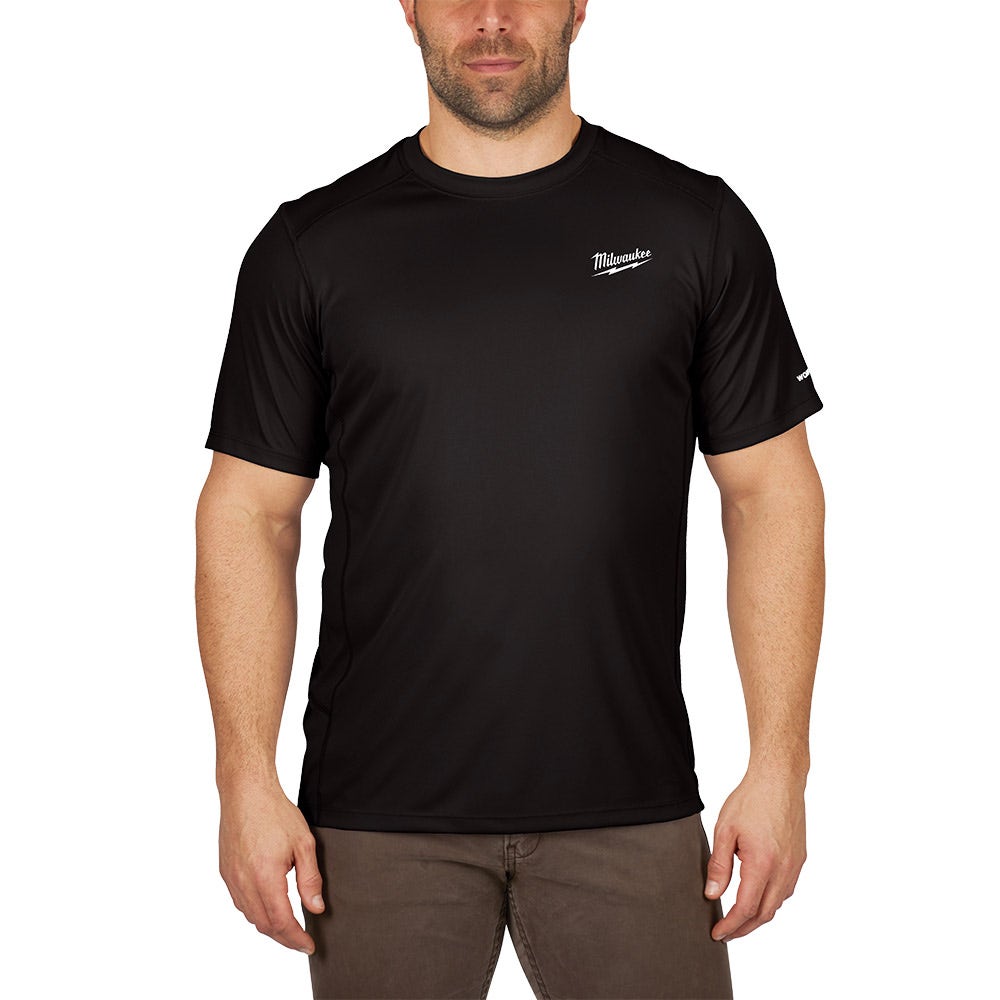 MILWAUKEE WORKSKIN Light Shirt Short Sleeve Black 414B