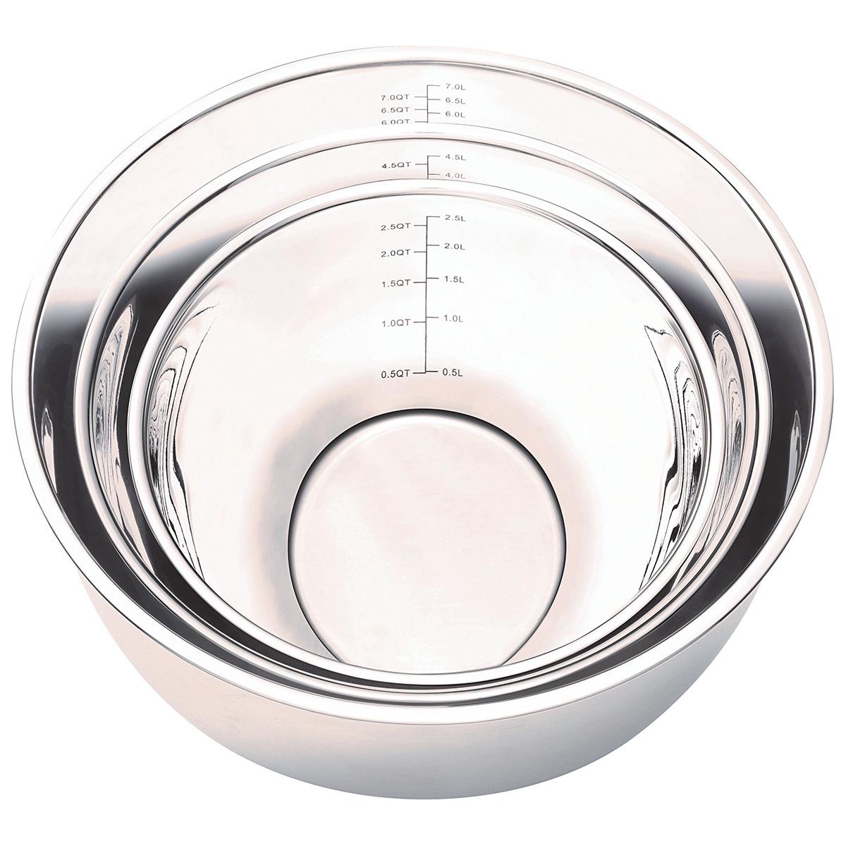 MIU Stainless Steel Mixing Bowls 3 Piece